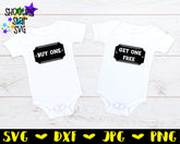 Buy one Get one Free movie ticket - Twin Bodysuit SVG